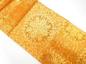 華紋唐草模様織り出し　袋帯